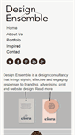 Mobile Screenshot of design-ensemble.co.uk