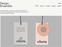 Tablet Screenshot of design-ensemble.co.uk